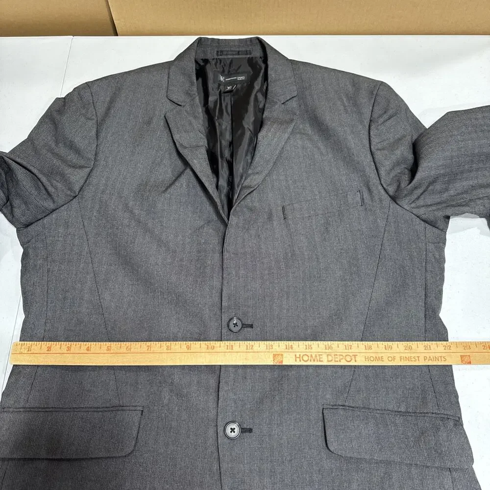 INC International Concepts Slim Fit Blazer Jacket Mens XL Charcoal Formal Party